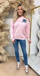 NEW YORK BACKPRINT SWEAT 10506 LIGHTPINK