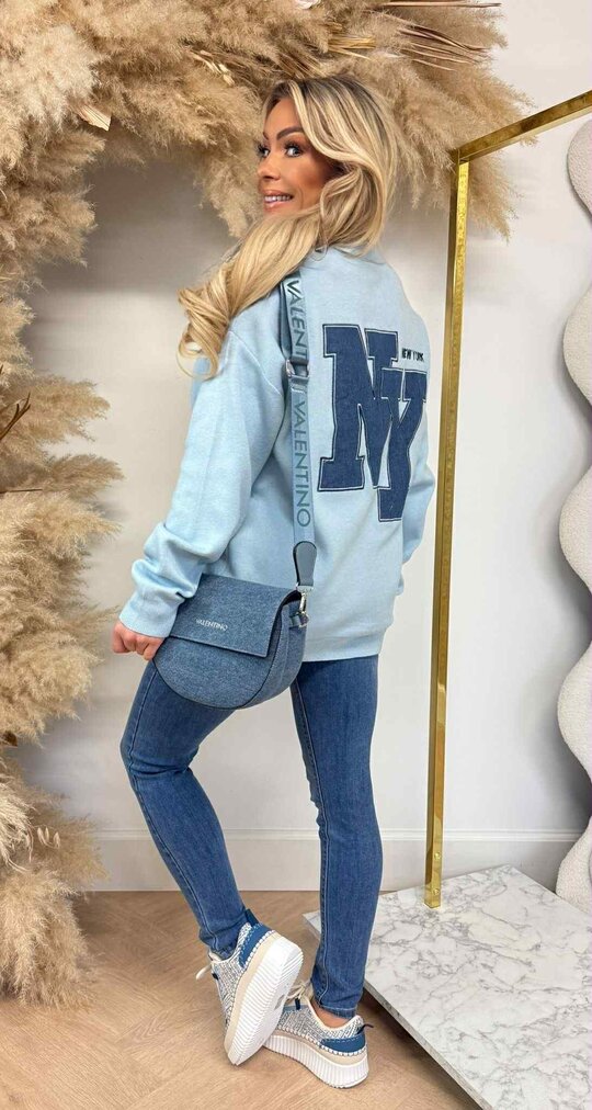NEW YORK BACKPRINT SWEAT 10506 BABYBLUE