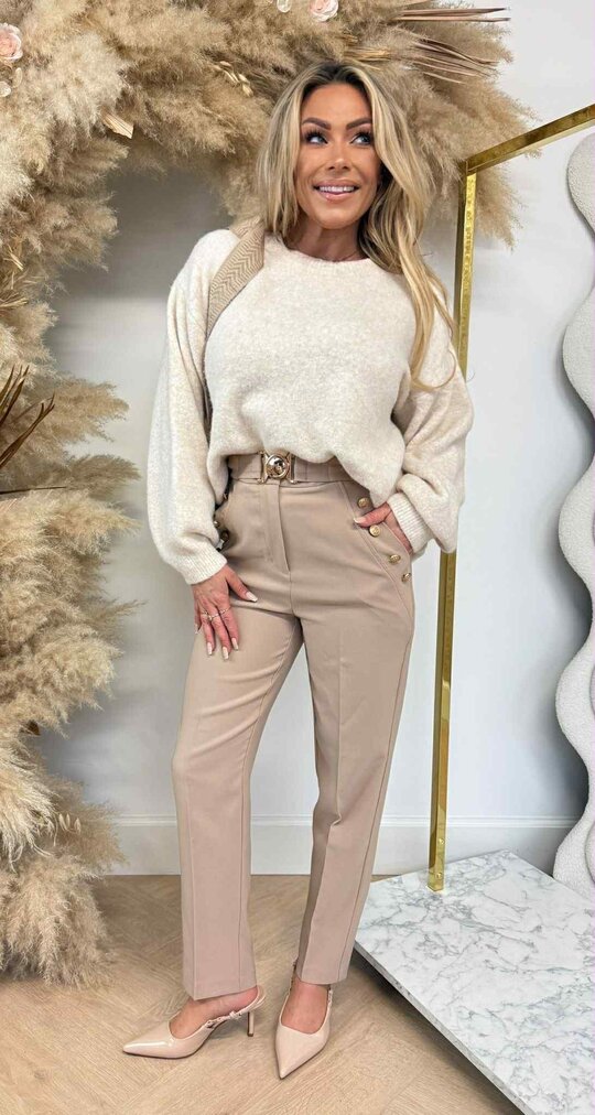 LOES BASIC SOFT SWEAT LIGHTBEIGE