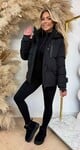BESTSELLER WINTERJACKET SHORT 7588 BLACK