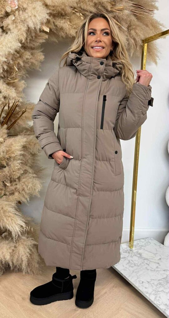FAVORITE WINTERJACKET LONG 7557 TAUPE