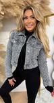 DESTROYED DENIM JACKET 978-3 LIGHTGREY