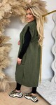 LONG TEDDY GILET ARMYGREEN