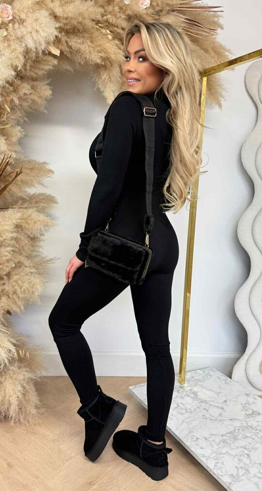STRETCH RIB JUMPER 3250 BLACK