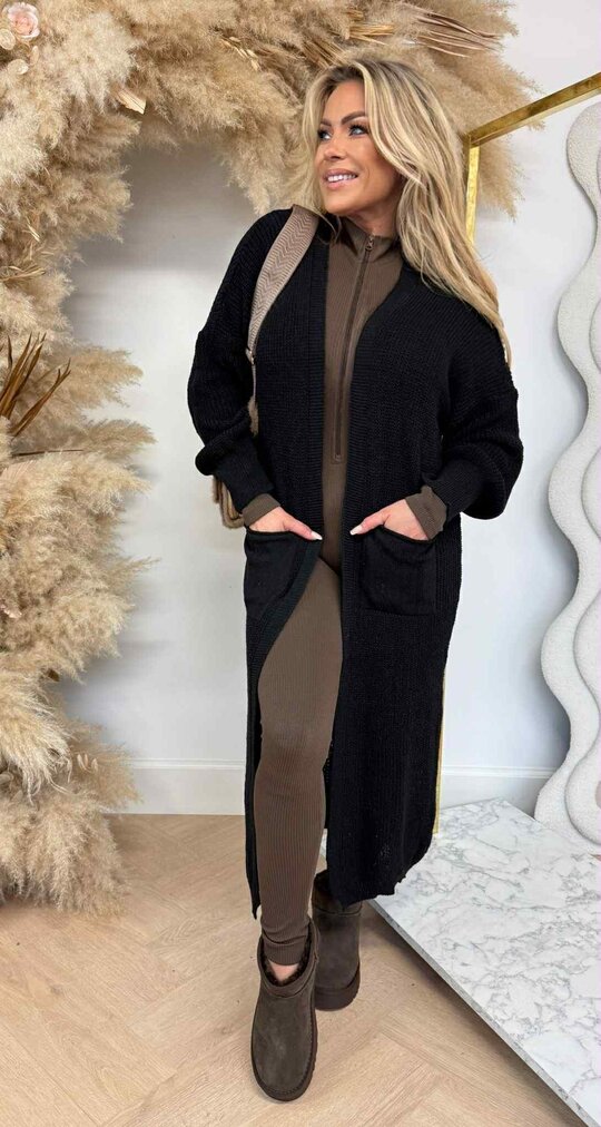 ACTIE LOUNGE VEST BLACK