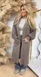 DIANNE KNITTED LOUNGE VEST TAUPE
