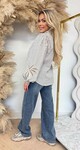 FLAMANT STRIPE BLOUSE 5214 BEIGE