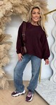 LOES BASIC SOFT SWEAT BORDEAUX