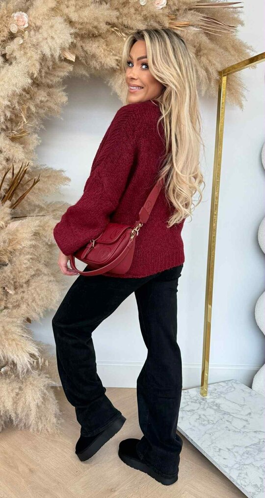 LYNN SOFT SWEAT BORDEAUX