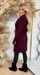 CHIQUE BUTTON TRENCHCOAT AUBERGINE