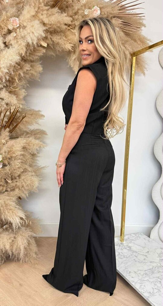 LULU CROPPED GILET 278 BLACK