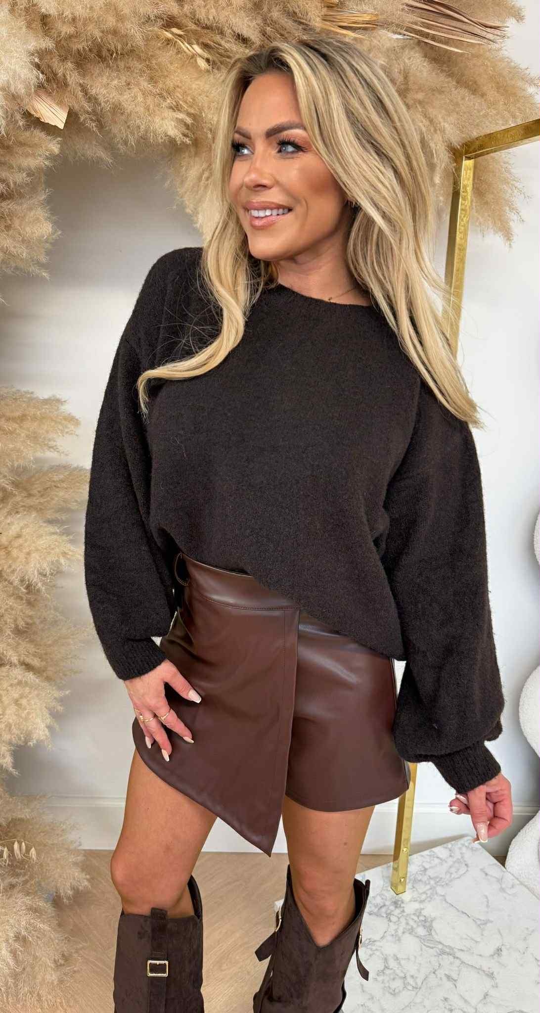 LOES BASIC SOFT SWEAT DARKCHOCO