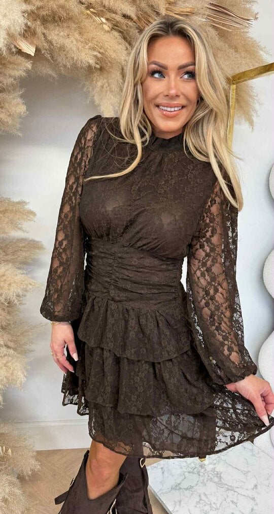 LACY PERFECT DRESS 5252/5339-44  CHOCO