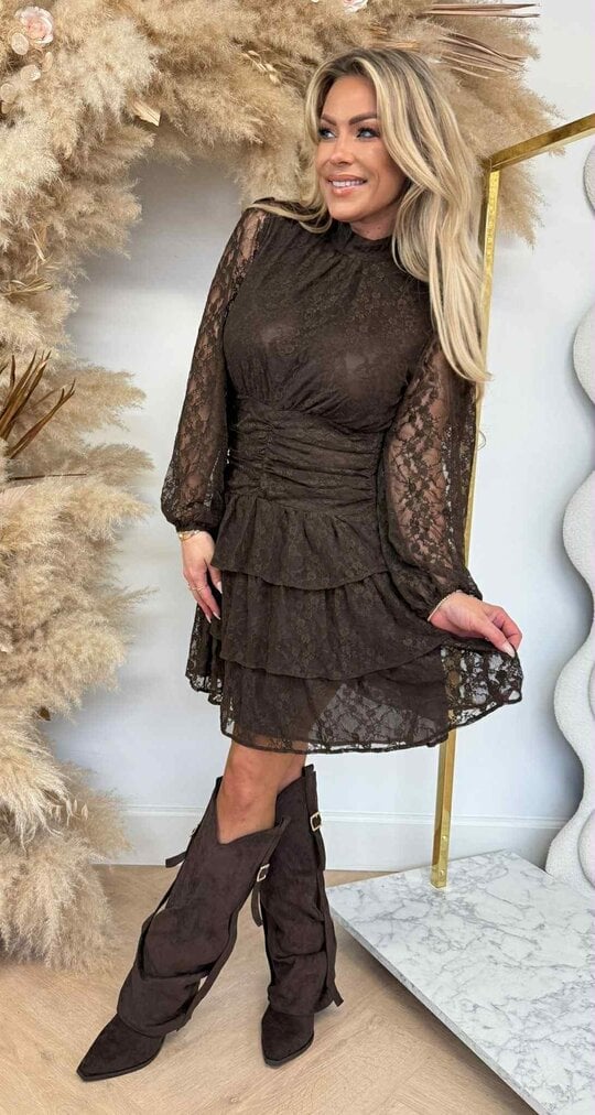 LACY PERFECT DRESS 5252/5339-44  CHOCO