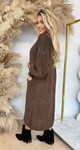 DIANNE KNITTED LOUNGE VEST CHOCO