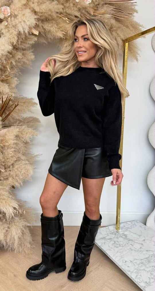 PRADY SWEAT AM747 BLACK