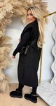 LONG TEDDY GILET BLACK