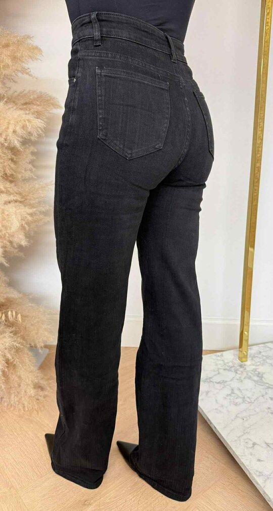 BASIC WIDE LEG JEANS 881-1 BLACK
