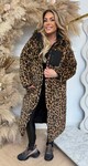 REVERSIBLE LEOPARD SOFT WINTERJACKET 8715 BLACK