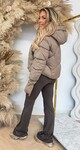 PUFFER SHORT JACKET 7622 TAUPE