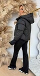 PUFFER SHORT JACKET 7622 BLACK