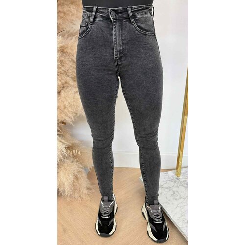 HIGH WAIST STRETCH SKINNY 5005-2 DARKGREY HIGH WAIST STRETCH SKINNY 5005-2 DARKGREY