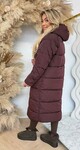 REVERSIBLE LEOPARD SOFT WINTERJACKET 8715 BORDEAUX