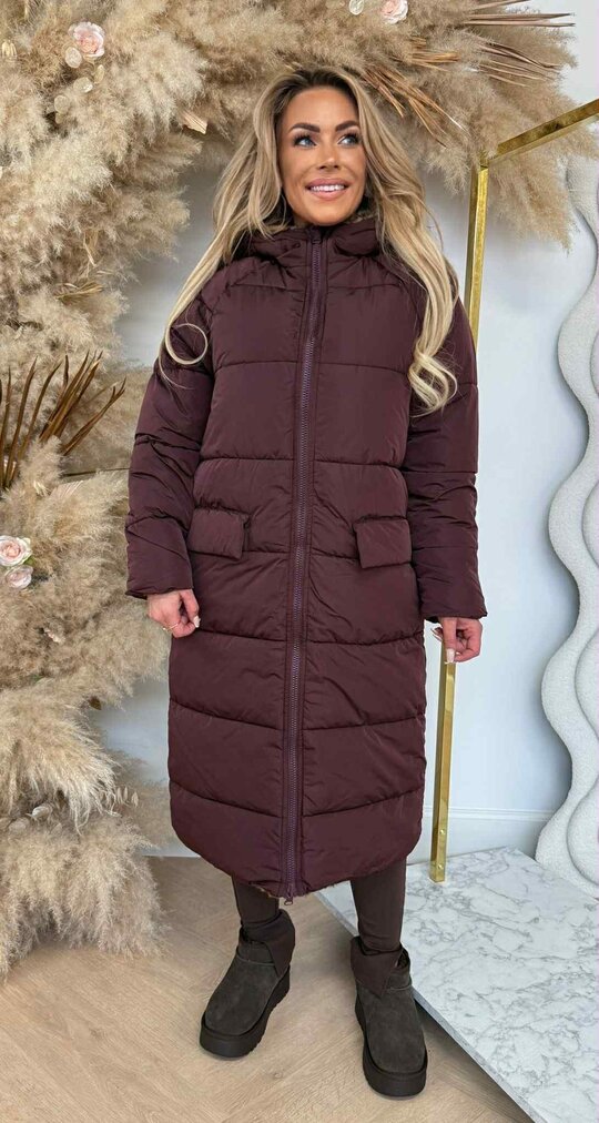 REVERSIBLE LEOPARD SOFT WINTERJACKET 8715 BORDEAUX