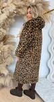 REVERSIBLE LEOPARD SOFT WINTERJACKET 8715 BORDEAUX