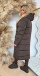 REVERSIBLE LEOPARD SOFT WINTERJACKET 8715 CHOCO