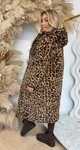 REVERSIBLE LEOPARD SOFT WINTERJACKET 8715 CHOCO