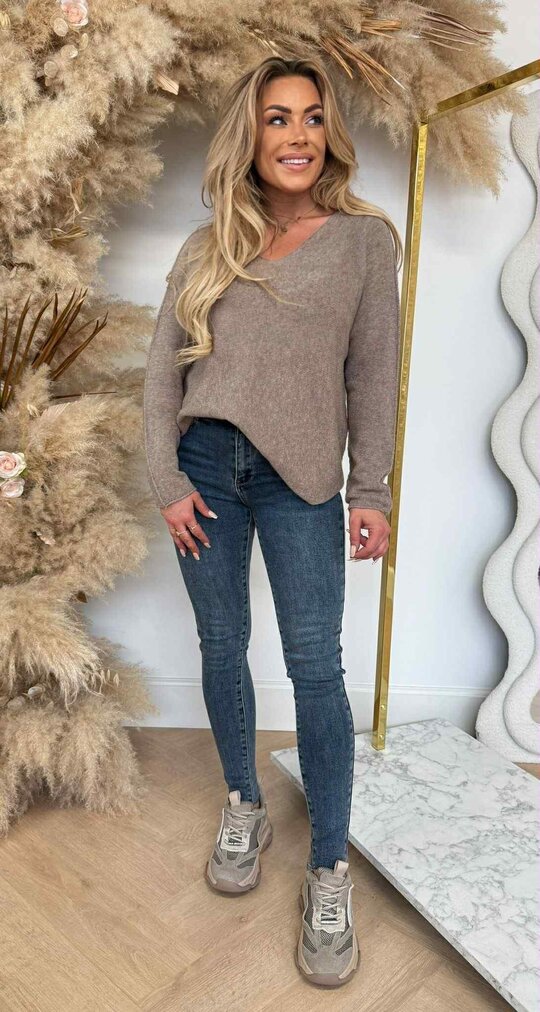 ROMY SOFT V TOP TAUPE