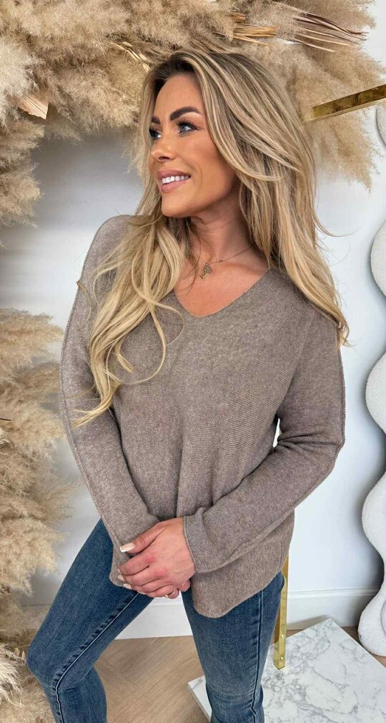ROMY SOFT V TOP TAUPE