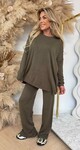 COMFY FLARE SET PK5746 ARMYGREEN