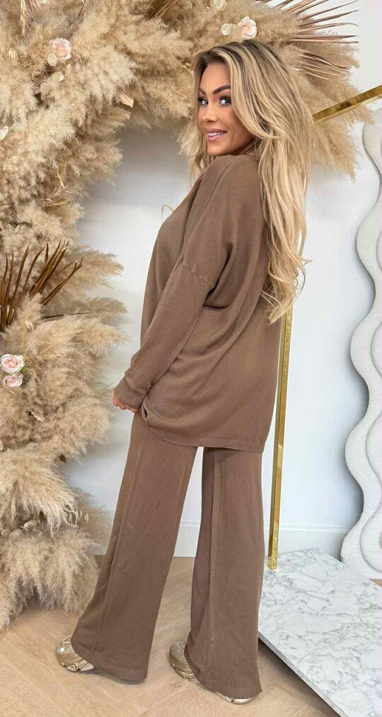 COMFY FLARE SET PK5746 BROWN
