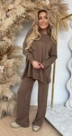 COMFY FLARE SET PK5746 BROWN
