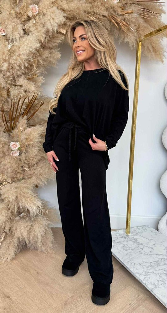 COMFY FLARE SET PK5746 BLACK
