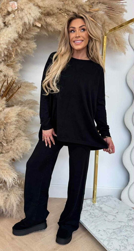 COMFY FLARE SET PK5746 BLACK