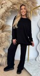 COMFY FLARE SET PK5746 BLACK