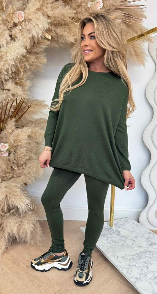 COMFY 2 PIECE SET 9818 ARMYGREEN