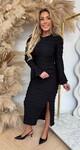 RUFFLY DRESS 9792 BLACK