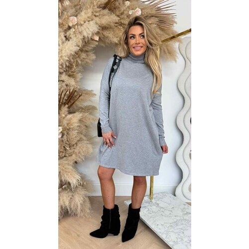KAYLLA OVERSIZED KOL DRESS 9815 GREY KAYLLA OVERSIZED KOL DRESS 9815 GREY