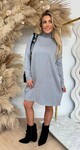 KAYLLA OVERSIZED KOL DRESS 9815 GREY