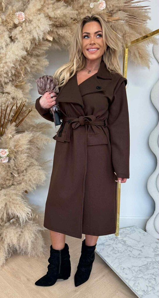 STEFIE LUS COAT CHOCO