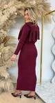 COWGIRL GILET + DRESS BORDEAUX