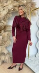 COWGIRL GILET + DRESS BORDEAUX