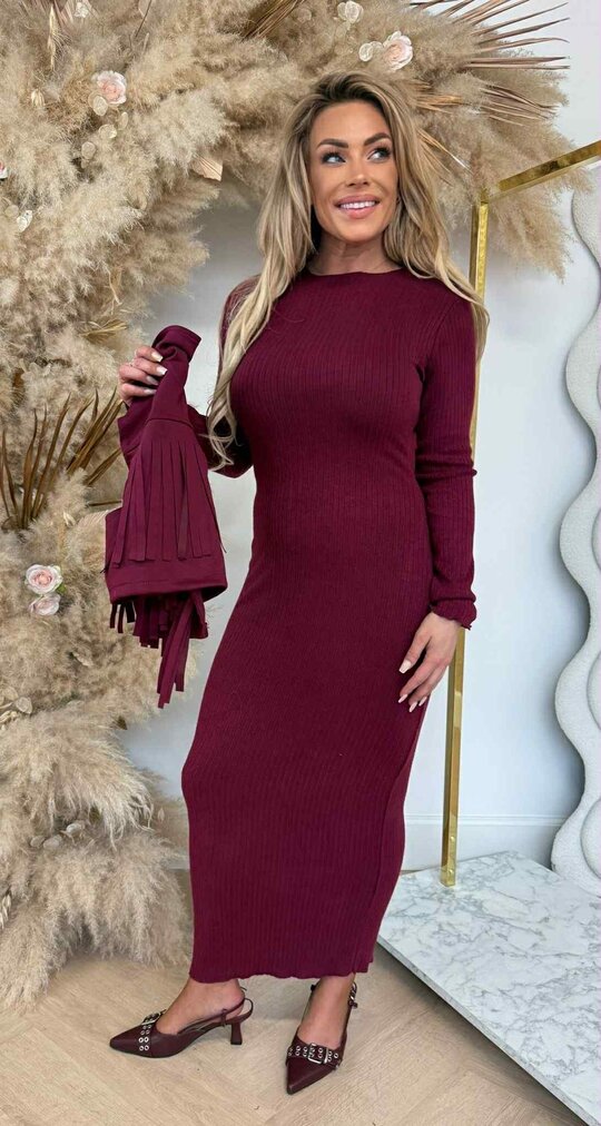 COWGIRL GILET + DRESS BORDEAUX