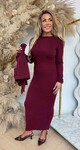 COWGIRL GILET + DRESS BORDEAUX