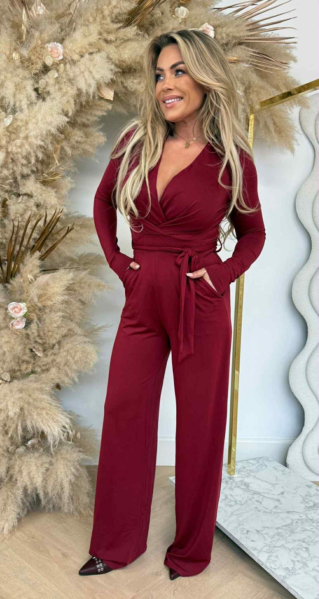 CHIC TRAVEL JUMPSUIT 7561 BORDEAUX