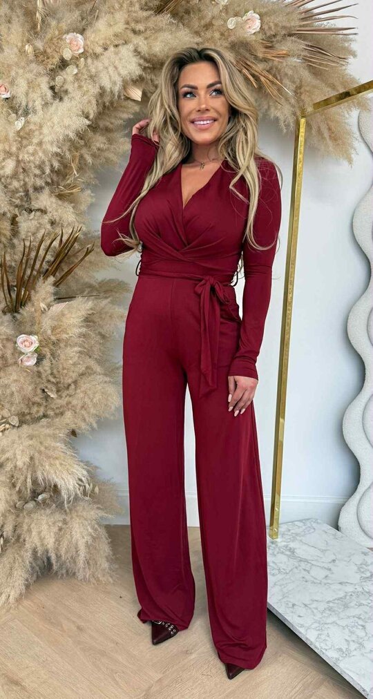 CHIC TRAVEL JUMPSUIT 7561 BORDEAUX